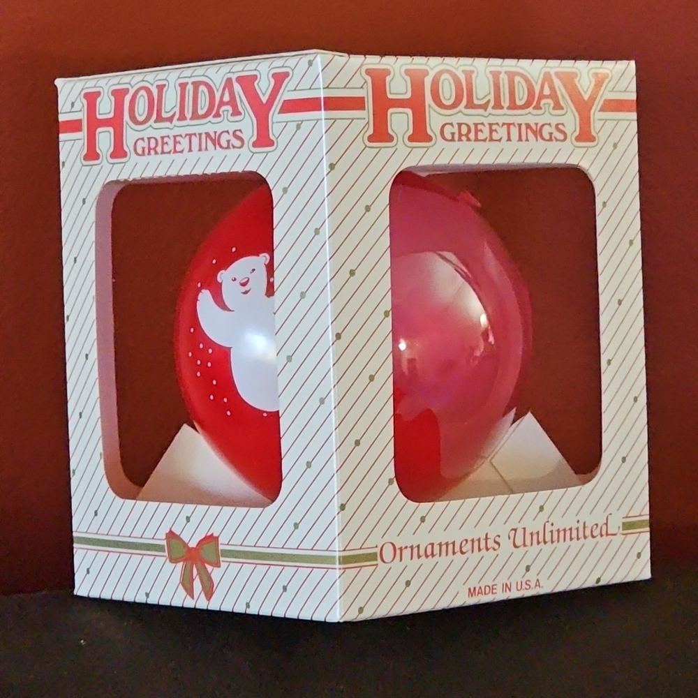 Coca-Cola red Ball Christmas Ornament Collector's Gift Holiday Greetings